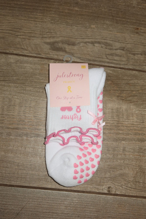 Pink Fighter Grip Socks