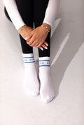 Blue Fighter Grip Socks